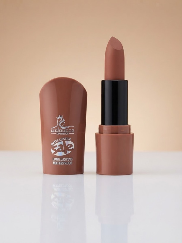 ژلب جامد مات و ضدآب دوسه (CC Doucce) رژ لب مات دوسه مدل Long Lasting and Waterproof - رنگ نود رژ لب جامد ۲۴ ساعته دوسه (CC Doucce Cosmetics) با فرمولاسیون ضدآب پک دوتایی رژلب مات و ضدآب CC Doucce (درب و بدنه) رژ لب مات مدل Long Lasting and Waterproof برند CC Doucce - رنگ نود رژلب ۲۴ ساعته و ضدآب دوسه (CC Doucce) - سری مات