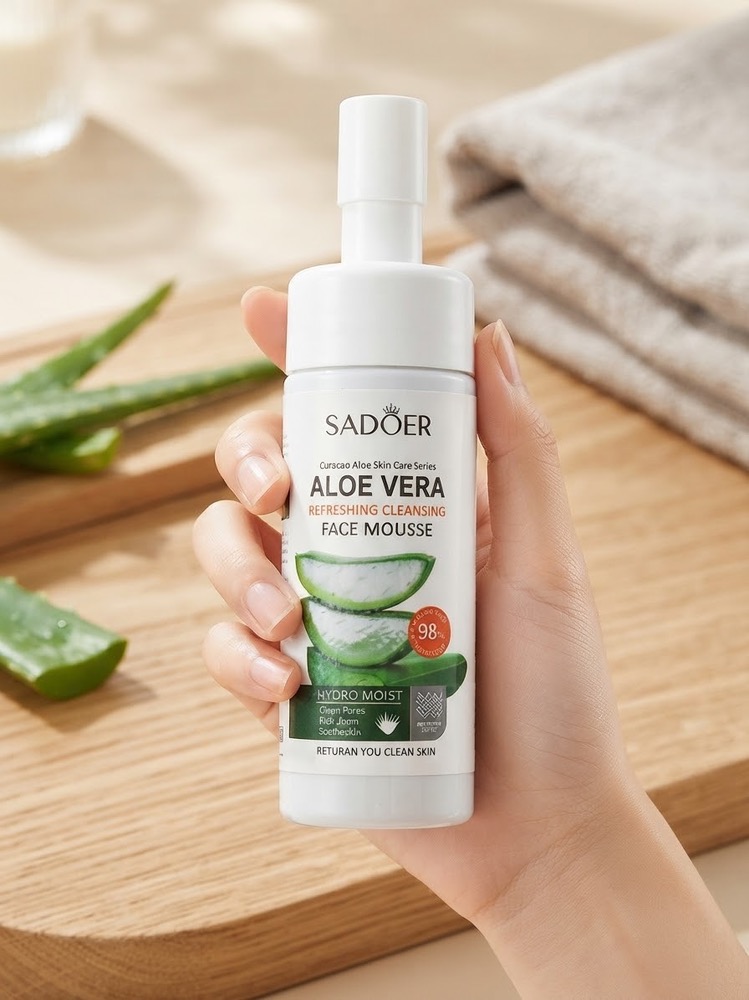 فوم شستشوی صورت آلوئه‌ورا سادور (SADOER Aloe Vera)